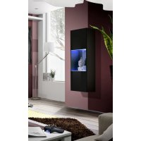 Vitrina suspendata FLY Genarom AM 23 ZZ FY 22 Negru / Negru Lucios